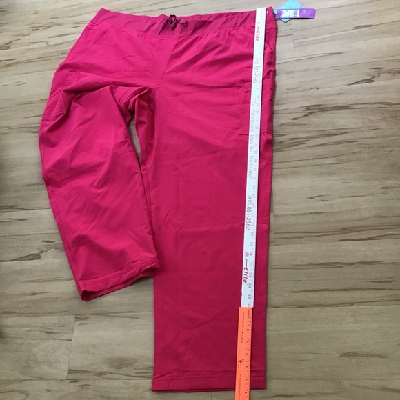 Med Couture Air Touch Watermelon Hot Pink Stretch Tie Waist  Scrub Pant 3XL NWT - Picture 7 of 12